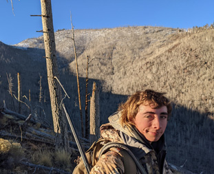 Ascending...Kendrick Peak obscured by snow ridge above Kendrick Peak Arizona