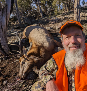 Definitely at the right place at the right time 5 point bull elk