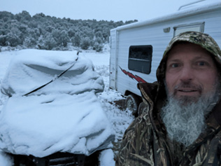 Getting ready to face the snowy conditions overnight snow