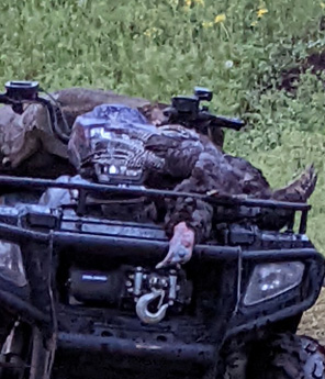 Back to camp with turkey from Utah hunt Utah turkey