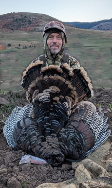 With my fall tom turkey i went hunting turkey tailfan