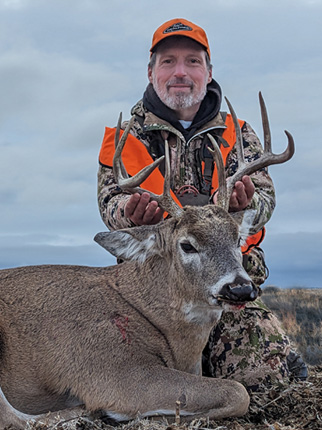 Such a great first white-tailed buck! 9 point whitetail buck