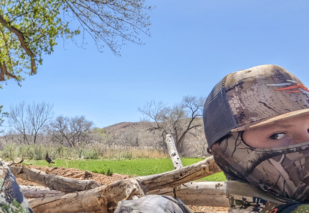 Called a hen in close and now she's headed out hen turkey