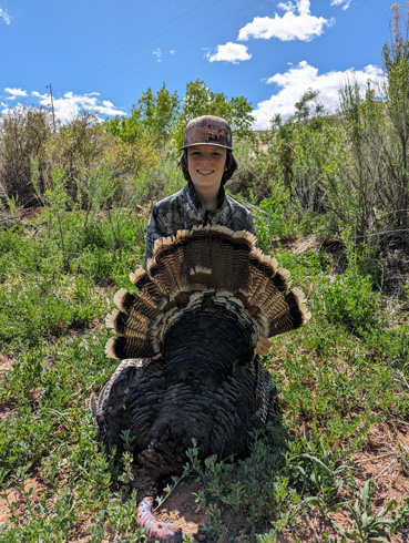 Fun to watch this hen work our decoys Merriam's turkey
