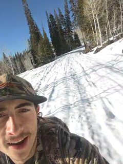 Hunting the high country was a bust turkey hunting in the snow