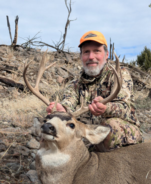 7 PRC dropped the buck in his tracks four point mule deer buck