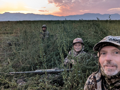 Layout blinds brushed in with alfalfa sandhill crane hunting with layout blinds
