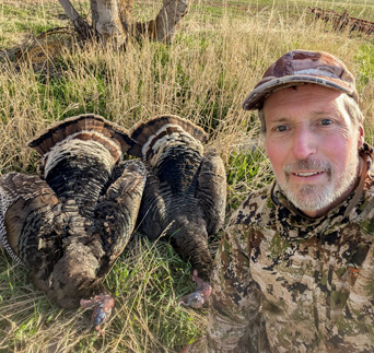 Doubled up myself turkey double, two toms