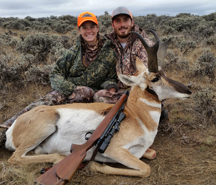 Very respectable buck antelope, .270 did its job i went hunting antelope, big buck