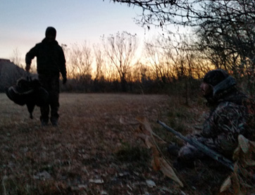 And shot one from where we sat with turkey fall turkey hunt