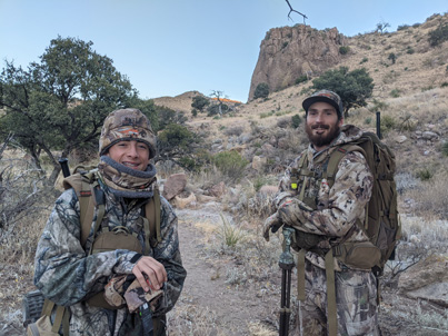 Excited to explore new territory i went hunting coues deer