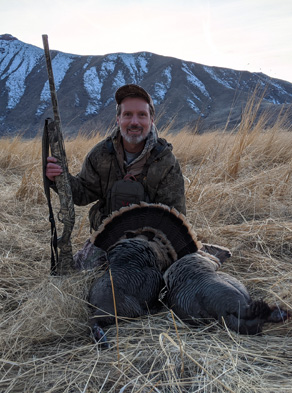 Lucky to clear my facemask and to get a shot fall i went hunting turkey hunt