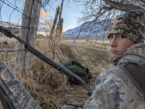 Just spotted some turkeys, time to sneak on them Fall turkey hunt Utah