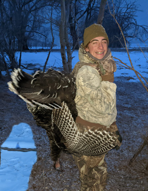 Done without much time left in the day turkey hunting in snow